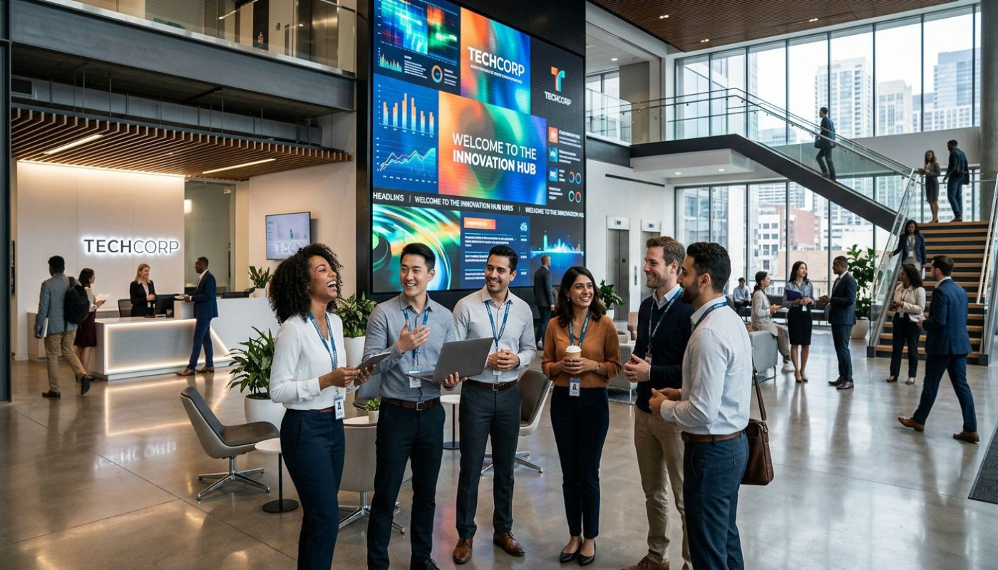 Comment l'affichage dynamique révolutionne la communication interne ?